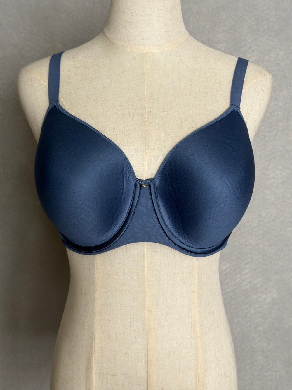 Chantelle Comfort Chic Bra Back Smoothing in Storm Blue Women's 34H NEW